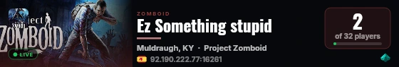 Ez Something stupid live status badge