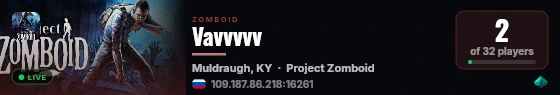 Vavvvvv live status badge