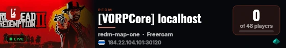 [VORPCore] localhost live status badge