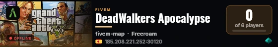 DeadWalkers Apocalypse live status badge