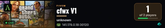 cfwx V1 live status badge