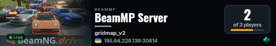 BeamMP Server live status badge
