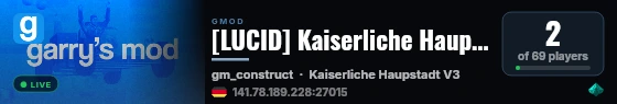 [LUCID] Kaiserliche Hauptstadt | DEV | live status badge