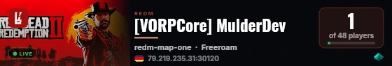 [VORPCore] MulderDev live status badge