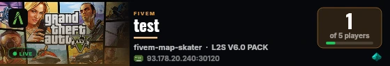 test live status badge