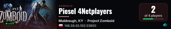 Piesel 4Netplayers live status badge