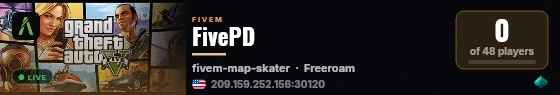 FivePD live status badge