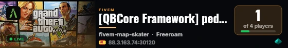 [QBCore Framework] peds pruebas live status badge