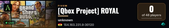 [Qbox Project] ROYAL live status badge