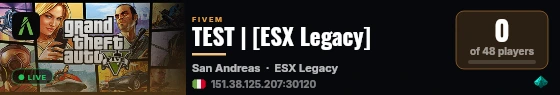 TEST | [ESX Legacy] live status badge
