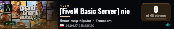 [FiveM Basic Server] nie live status badge