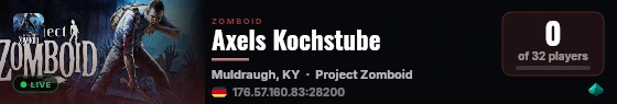 Axels Kochstube live status badge