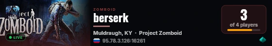 berserk live status badge