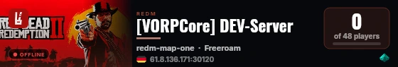 [VORPCore] DEV-Server live status badge
