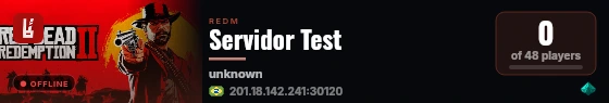 Servidor Test  live status badge