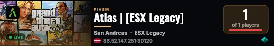 Atlas | [ESX Legacy] live status badge
