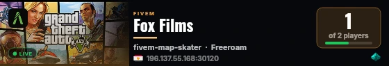 Fox Films live status badge
