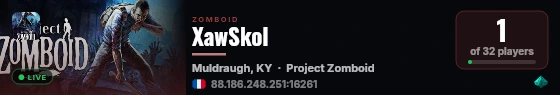 XawSkol live status badge