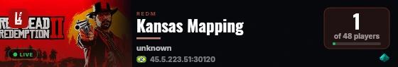 Kansas Mapping live status badge
