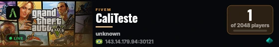 ▬↭🡺 🌊 CaliTeste 🏄‍♀️ 🡸↭▬ live status badge