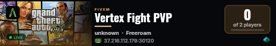 Vertex Fight PVP live status badge