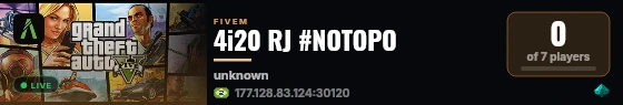 4i20 RJ #NOTOPO live status badge