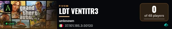 LDT VENTITR3 live status badge