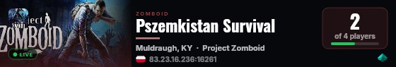 Pszemkistan Survival live status badge