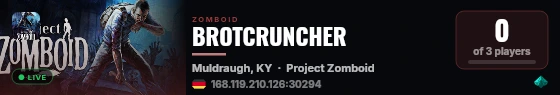 BROTCRUNCHER live status badge