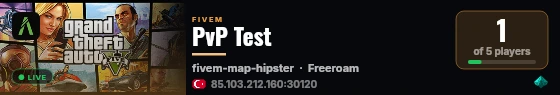 PvP Test live status badge