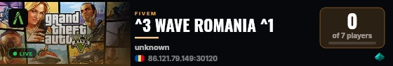 ^3 WAVE ROMANIA ^1 live status badge
