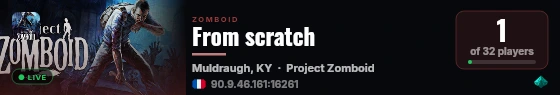 From scratch live status badge