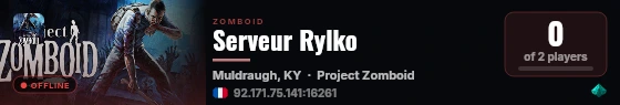 Serveur Rylko live status badge