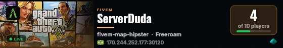 ServerDuda live status badge
