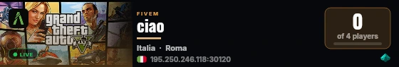 ciao live status badge