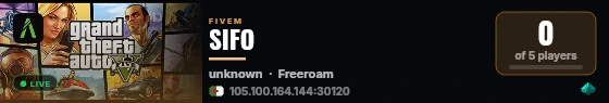 SIFO live status badge