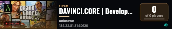 DAVINCI.CORE | Development live status badge