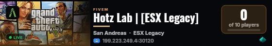 Hotz Lab | [ESX Legacy] live status badge