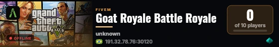 Goat Royale Battle Royale live status badge