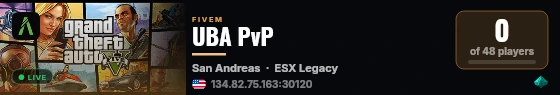 UBA PvP live status badge