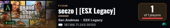 seczo | [ESX Legacy] live status badge