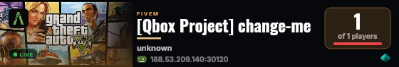 [Qbox Project] change-me live status badge