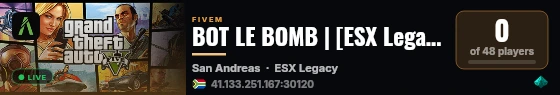 BOT LE BOMB | [ESX Legacy] live status badge