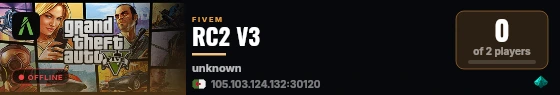 RC2 V3 live status badge