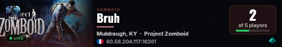 Bruh live status badge