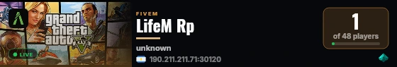 LifeM Rp live status badge