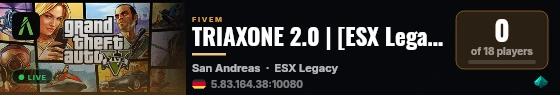 TRIAXONE 2.0 | [ESX Legacy] live status badge