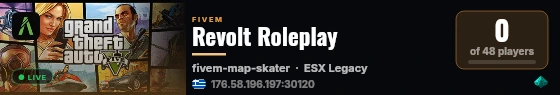 Revolt Roleplay live status badge