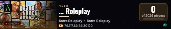 ... Roleplay live status badge