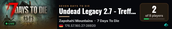 Undead Legacy 2.7 - Treffpunkt live status badge